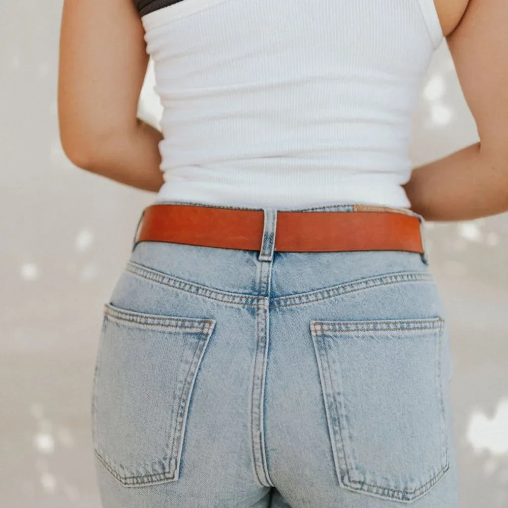 Free People We The Free Getty Leather Belt In Sedona